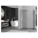 MEXEN/S Kioto Sprchová zástěna Walk-in 180 x 80 cm, transparent, bílá 800-180-202-20-00-080