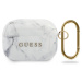 Guess Marble silikonové pouzdro GUACAPTPUMAWH Apple Airpods Pro white