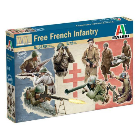 Model Kit figurky 6189 - WWII - Free French Infantry (1:72) Italeri