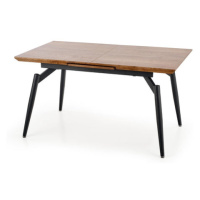Jídelní stůl Bella rozkládací 140-180x74x80 cm (dub, černá)