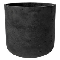 Pottery Pots Květináč Charlie Black Washed XXS - průměr 10 cm / V 9 cm