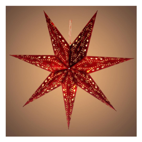 LED Vánoční dekorace LED/3xAA hvězda červená Donoci