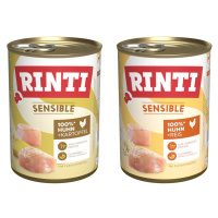 Výhodné balení RINTI Sensible 24 x 400 g - kuřecí mix, 2 druhy