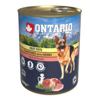 Konzerva ONTARIO hovězí paté s bylinkami 800 g