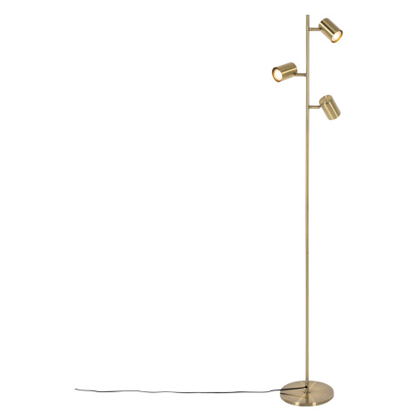 Moderní stojací lampa bronzová 3-světelná - Jeana QAZQA
