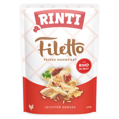 RINTI Filetto Pouch in Jelly 2 x 24 kapsiček (48 x 100 g) - Kuřecí s hovězím