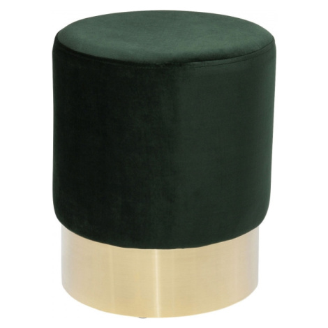 KARE Design Tmavě zelená stolička Cherry - sokl mosaz
