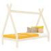 Benlemi Rostoucí dětská postel SWITCH 2v1 ve tvaru teepee Zvolte barvu: Bílá, Zvolte rozměr: 90x