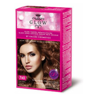 Kallos GLOW - barva pro domácí použití Kallos GLOW krém. barva tizian. červená č.740 40ml