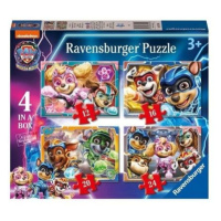 RAVENSBURGER Tlapková patrola ve velkofilmu 4v1 12 16 20 24 dílků