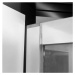 MEREO Sprchové dveře, Lima, trojdílné, zasunovací, 80x190 cm, chrom ALU, sklo Point CK80612K