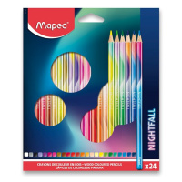 Pastelky MAPED Color´Peps Nightfall - 24 barev