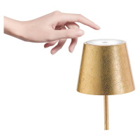 Zafferano Zafferano Poldina mini stolní lampa baterie zlatá