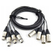 Klotz Kabel Velký Multicore 4x Xlr Neu 4m