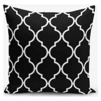 Černo-bílý povlak na polštář s příměsí bavlny Minimalist Cushion Covers Black Background Ogea, 4