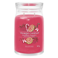 YANKEE CANDLE Signature sklo 2 knoty Peppermint Pinwheels 567 g