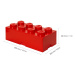 LEGO úložný box 8 - červená