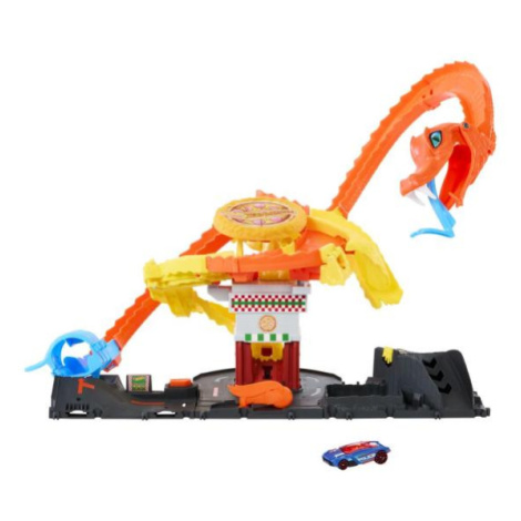 Mattel Hot Wheels City Hladová kobra útočí na pizzerii