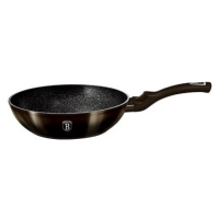 BERLINGERHAUS Pánev Wok s mramorovým povrchem 28 cm Shiny Black Collection