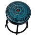 Ortega Bar Stool 30" Blue Kaleidoscope