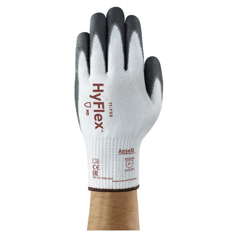 Ansell Pracovní rukavice HyFlex® 11-735, černá, bal.j. 6 párů, velikost 10
