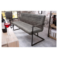 LuxD Designová lavice Maximiliano vintage šedá