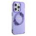 Guess PC/TPU Flowers Ring Glossy Logo MagSafe kryt iPhone 15 Pro Max fialový