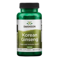 Swanson Korean Ginseng (korejský ženšen), 500 mg 100 kapslí