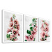 Obraz na plátně FLOWERS set 3 kusy různé rozměry Ludesign ludesign obrazy: 3x 40x60 cm