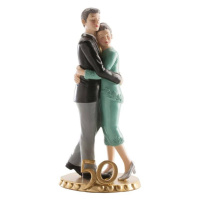 Svatební figurka na dort 50let spolu zlatá svatba - Dekora