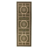 Nouristan - Hanse Home koberce Běhoun Herat 105991 Green Cream - 80x240 cm