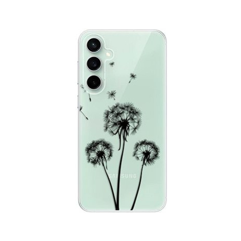 iSaprio Three Dandelions - black - Samsung Galaxy S23 FE