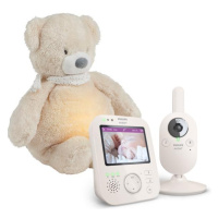 Philips AVENT Chůvička dětská video SCD891/26+NATTOU Usínáček 4v1 Sleepy Bear Beige 0m+