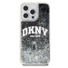 DKNY Liquid Glitter Arch Logo kryt iPhone 14 Pro Max černý