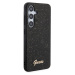 Guess PC/TPU Glitter Flakes Metal Logo Zadní kryt Samsung Galaxy S24 černý