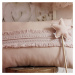 Cotton &amp; Sweets Boho obdélníkový polštář s krajkou pudrově růžová 35×60cm