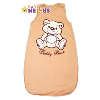 Baby Nellys Spací vak Teddy Bear Baby Nellys - hnědý vel. 0+ - Spací vak Teddy Bear, Baby Nellys