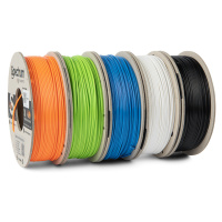 Spectrum 80747 3D filament, Premium PLA, 1,75mm, 5x250g, mix Polar White, Deep Black, Lion Orang