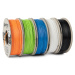 Spectrum 80747 3D filament, Premium PLA, 1,75mm, 5x250g, mix Polar White, Deep Black, Lion Orang