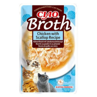 Ciao Churu Cat Broth Vývar kuřecí a hřebenatková receptura 10 × 40 g