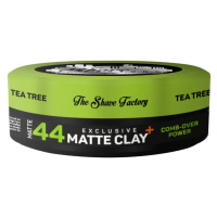 The Shave Factory Exclusive Matte Clay - matná hlína se silnou fixací, 150 ml Tea Tree 44- Comb-