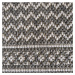 Univerzální koberec s jemným vzorem v šedé barvě
