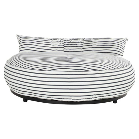 Bílo-modrá polstrovaná zahradní postel Emma – Hartman