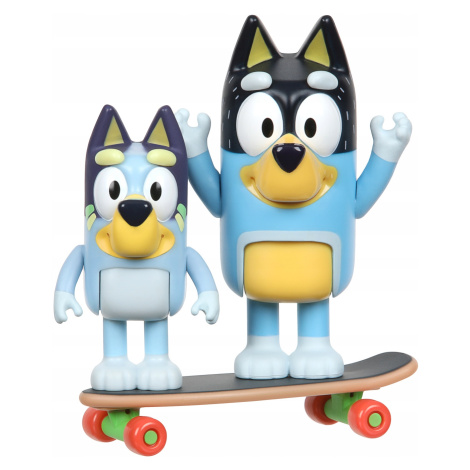 Tm Toys Bluey Blue skateboarding Dogs 2-pack figurek sada
