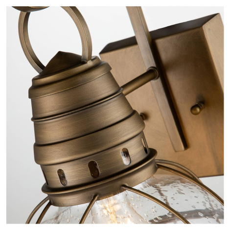 KICHLER Venkovní nástěnná lampa Bridgeton mosaz Ø 22,8 cm