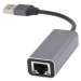 PremiumCord adaptér USB3.0 -> LAN RJ45 ETHERNET 10/100/1000 MBIT Aluminium