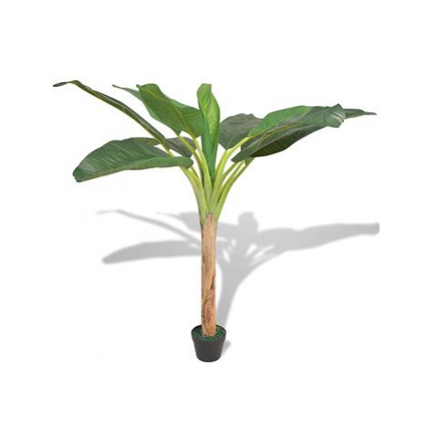 Umělá rostlina banánovník s květináčem 150 cm zelený SHUMEE
