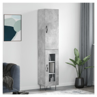 vidaXL Skříň highboard betonově šedá 34,5x34x180 cm kompozitní dřevo