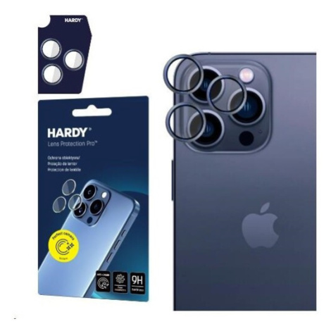 3mk Hardy Lens Protection Pro skla na fotoaparát Apple iPhone 15 Pro Max modrá