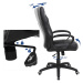 SONGMICS Kancelářská židle Abrax černá